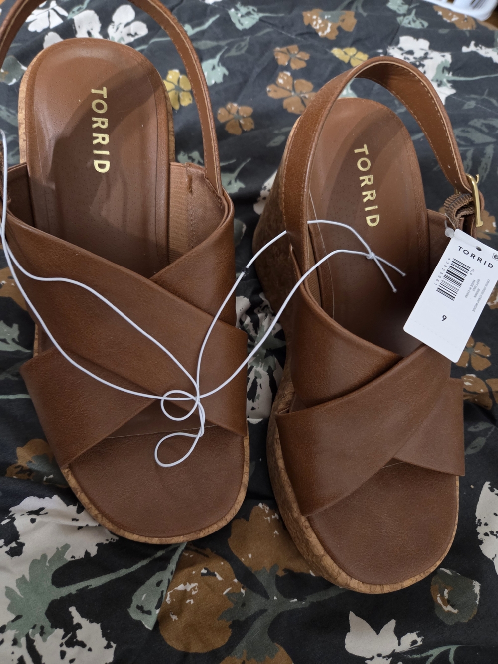torrid Cognac Crisscross Slingback Sandals